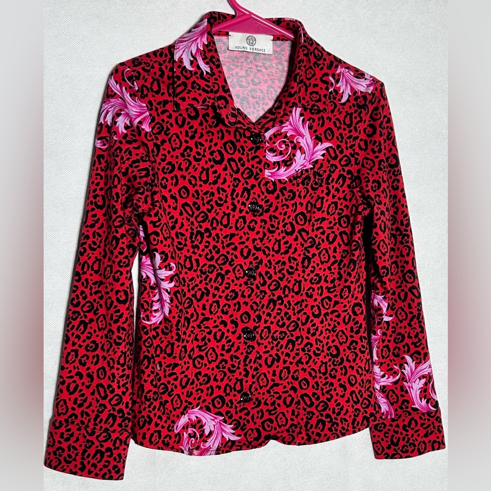 Versace button Blouse girls